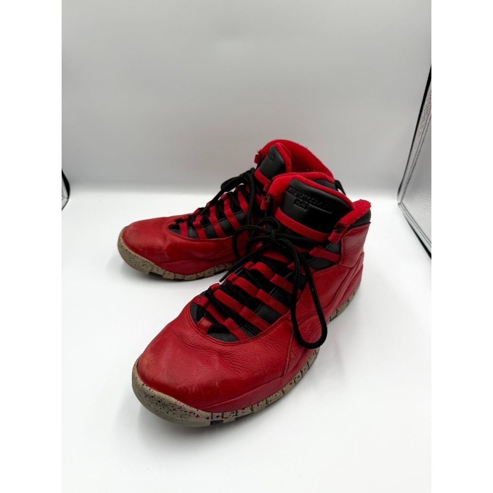 Air Jordan 10 Retro Bulls Over Broadway 705178-601 Men 12 Sneaker Red Basketball